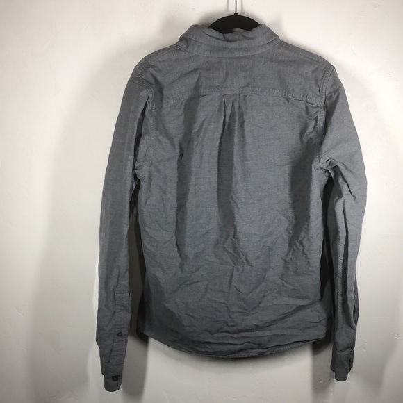 Abercrombie & Fitch Muscle fit gray button down shirt size medium - Picture 7 of 11